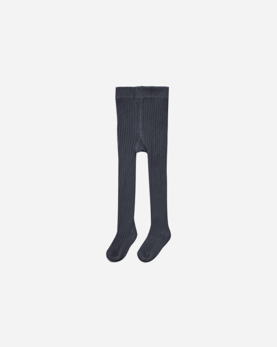 Ribbed Tights || Navy