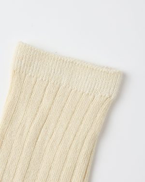 Ribbed Socks || Black. Antique