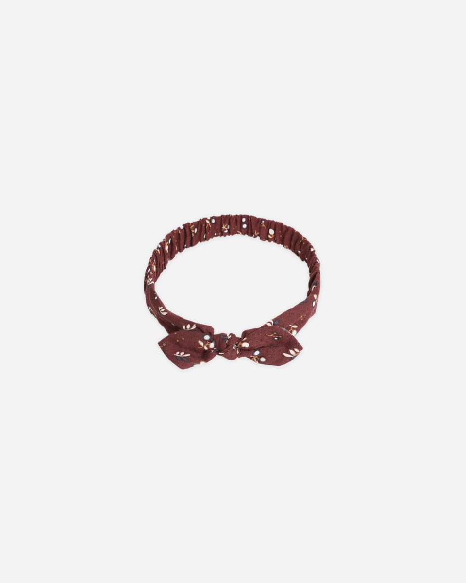 Baby Bow Headband || Harvest Berry