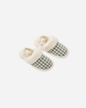 Slippers || Evergreen Gingham