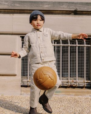 Baggy Pant || Navy Pinstripe