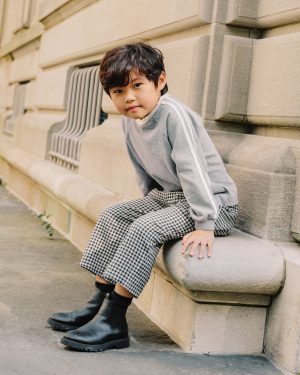 Jersey Long Sleeve Tee || Dusty Blue