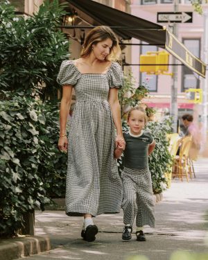 Chiara Dress | Black Gingham