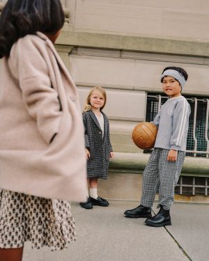 Longline Coat || Micro Check