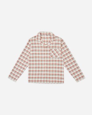 Men’s Pajama Top | Holiday Flannel