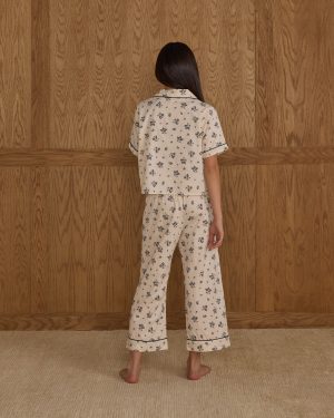 Woven Pajama Set || Blue Floral