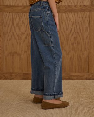 Baggy Wide Leg Pant || Indigo Denim