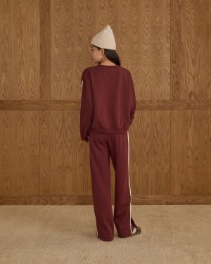 Oversized Sweatshirt || Burgundy