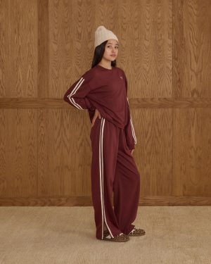 Oversized Sweatshirt || Burgundy