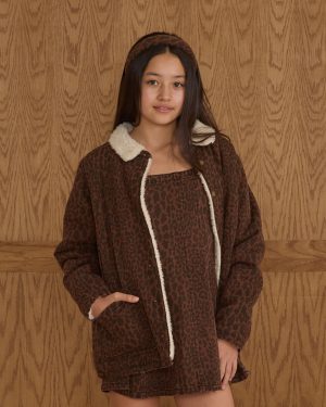 Long Chore Coat || Leopard