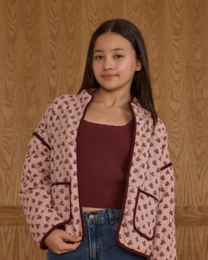 Quilted Jacket || Blush Fleur