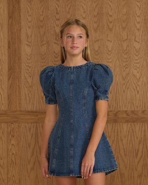 Levi Mini Dress || Indigo Denim