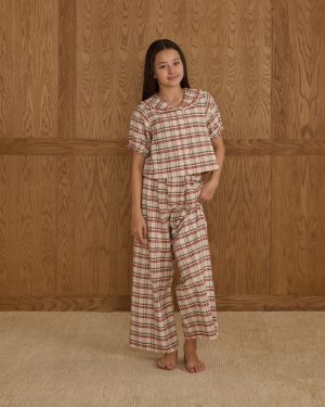 Ruffle Pajamas || Holiday Flannel
