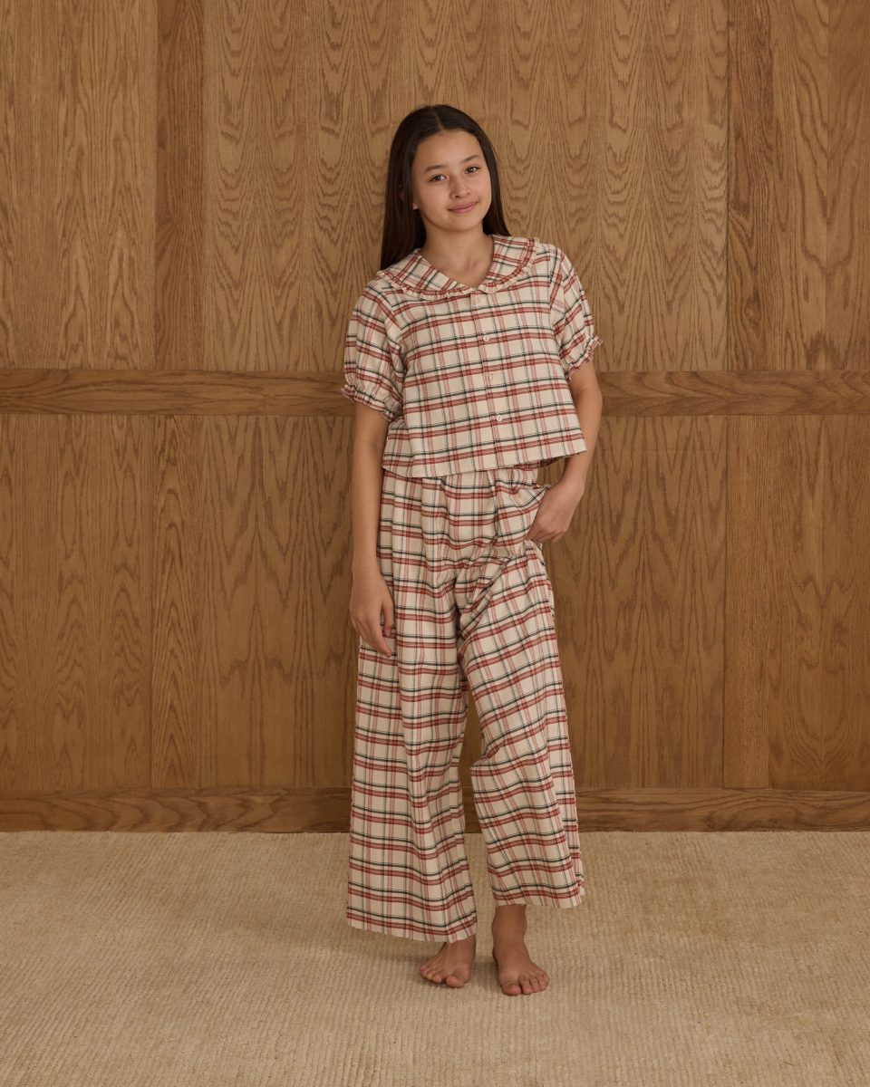 Ruffle Pajamas || Holiday Flannel