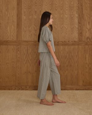 Ruffle Pajamas || Evergreen Gingham