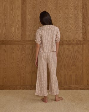 Ruffle Pajamas || Candy Cane Stripe