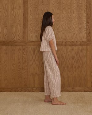 Ruffle Pajamas || Candy Cane Stripe