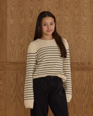 Jacques Sweater || Black Stripe
