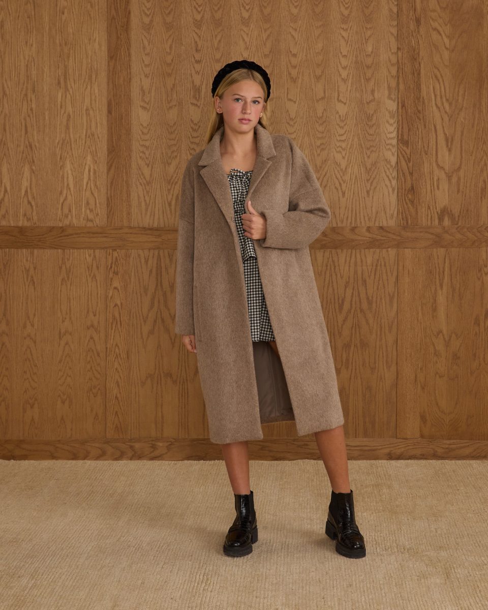 Presley Longline Coat || Camel