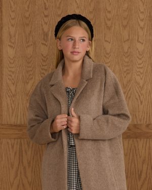 Presley Longline Coat || Camel