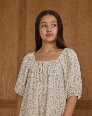 Sabrina Mini Dress || Blue Vines