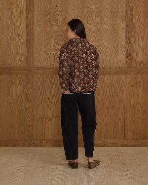 Quilted Collar Jacket || Winter Floral