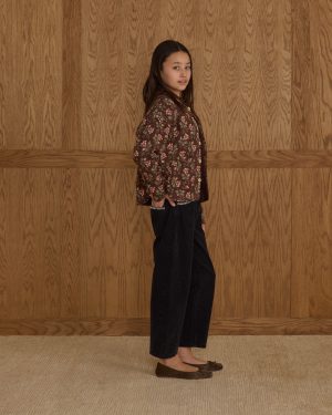 Quilted Collar Jacket || Winter Floral