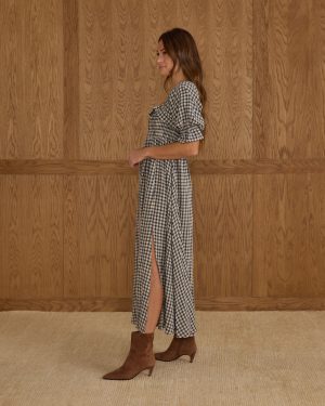 Birdie Dress | Navy Check