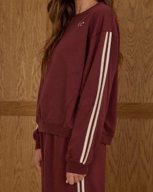 Oversized Sweatshirt | Burgundy