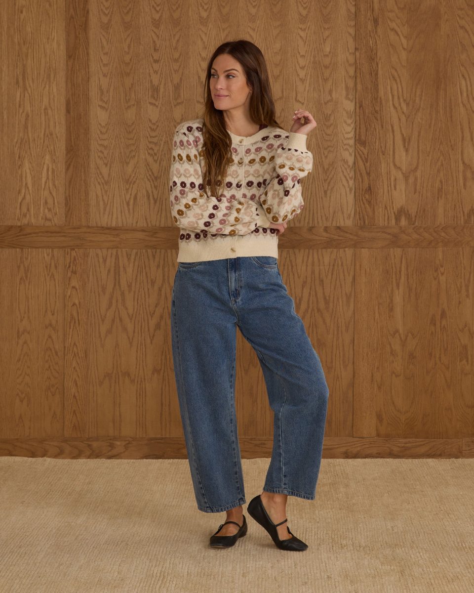 Cheyenne Cardigan | Floral Jacquard