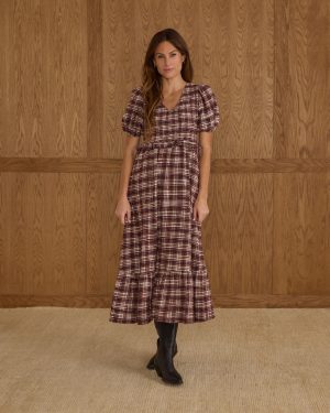 Kate Dress | Burgundy Plaid