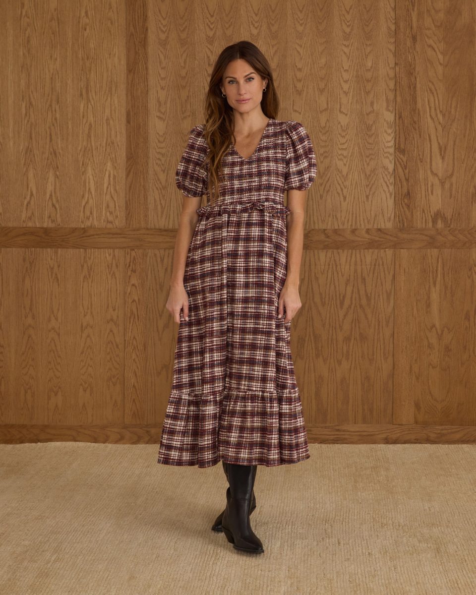 Kate Dress | Burgundy Plaid