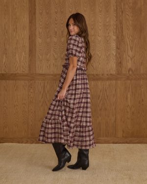 Kate Dress | Burgundy Plaid