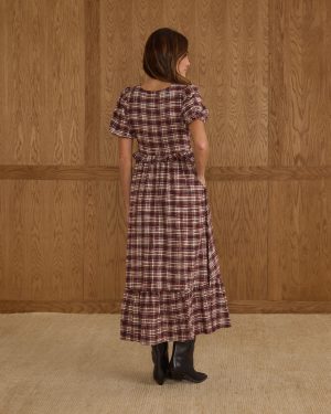 Kate Dress | Burgundy Plaid
