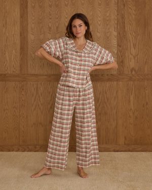 Ruffle Pajamas | Holiday Flannel