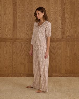 Ruffle Pajamas | Candy Cane Stripe