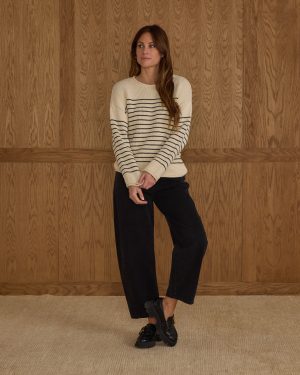 Jacques Sweater | Black Stripe