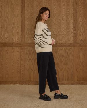 Jacques Sweater | Black Stripe