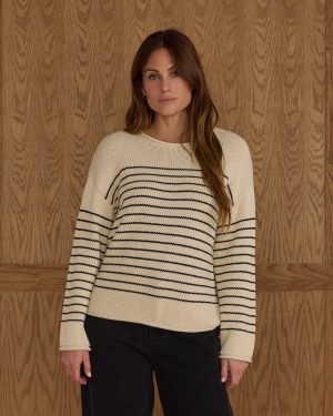 Jacques Sweater | Black Stripe