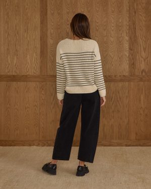Jacques Sweater | Black Stripe