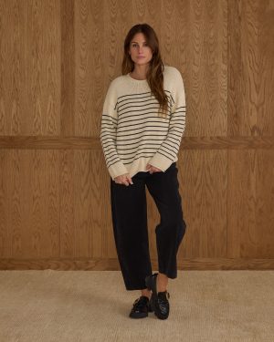 Jacques Sweater | Black Stripe