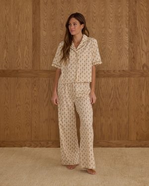 Woven Pajama Set | Golden Bloom