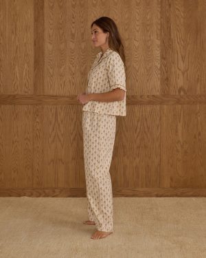 Woven Pajama Set | Golden Bloom
