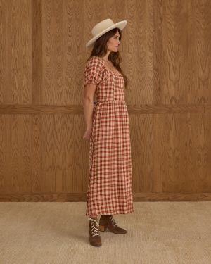 Chiara Dress | Red Plaid