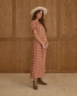 Chiara Dress | Red Plaid