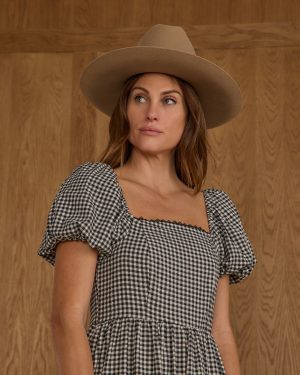 Chiara Dress | Black Gingham