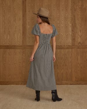 Chiara Dress | Black Gingham