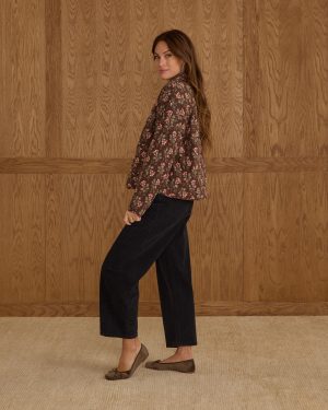 Quilted Collar Jacket | Winter Floral