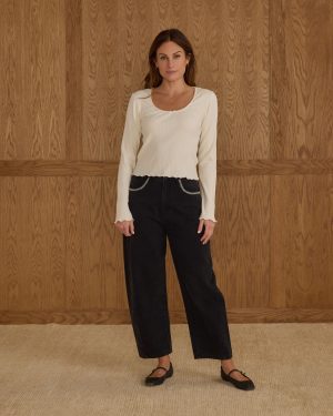 Ribbed Long Sleeve | Ivory