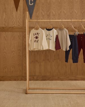 Camden Long Sleeve Tee || Stone Stripe